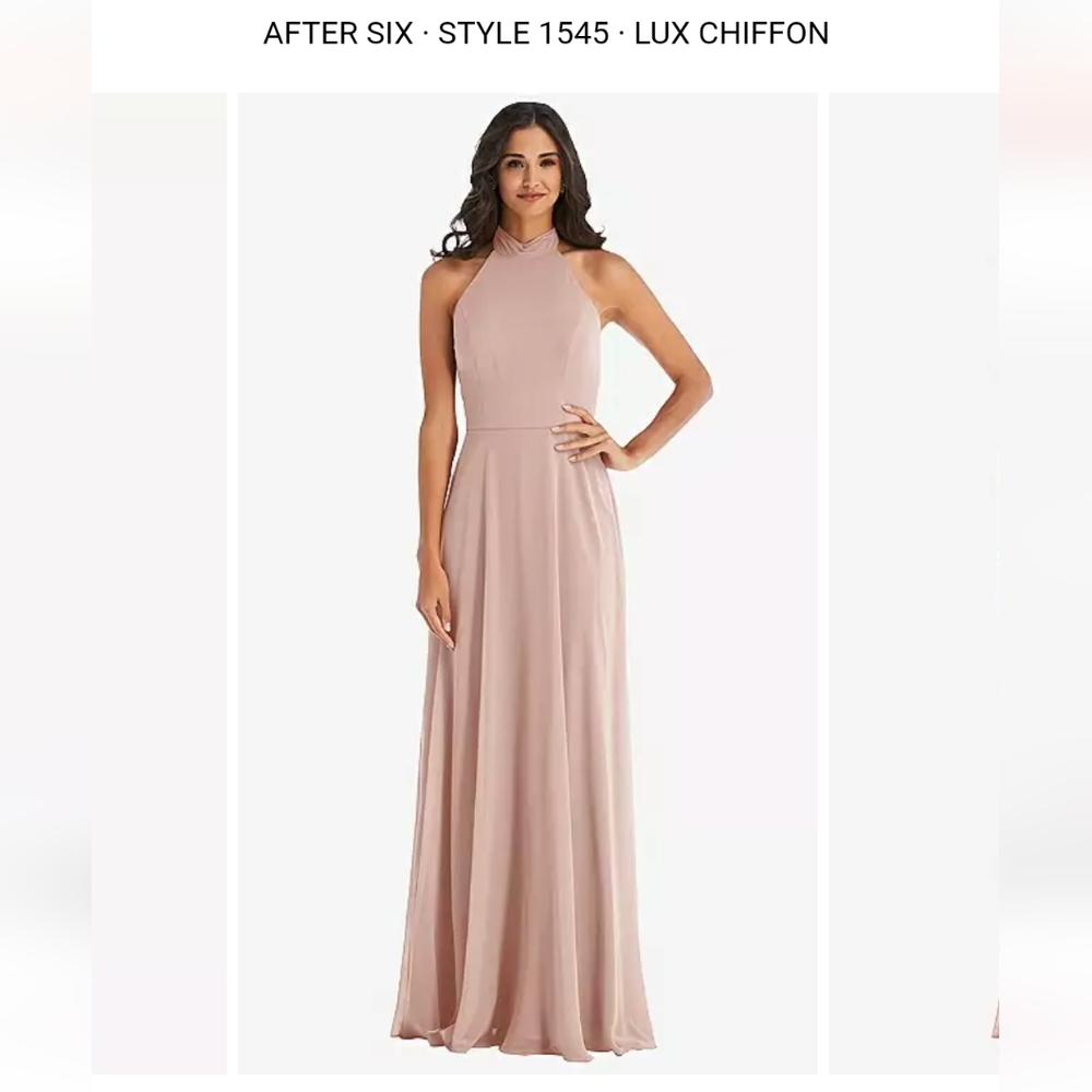 Dessy group toasted sugar dress